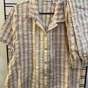 Blair cotton capri pant top set size 2xl